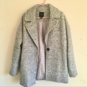 Gray wool coat